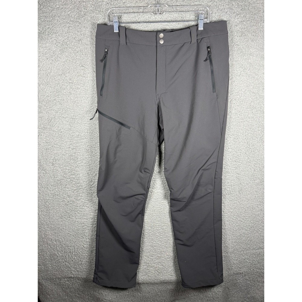 REI Co-op Activator Pants Mens 36x34 Gray‎ Hiking Softshell Stretch Charcoal